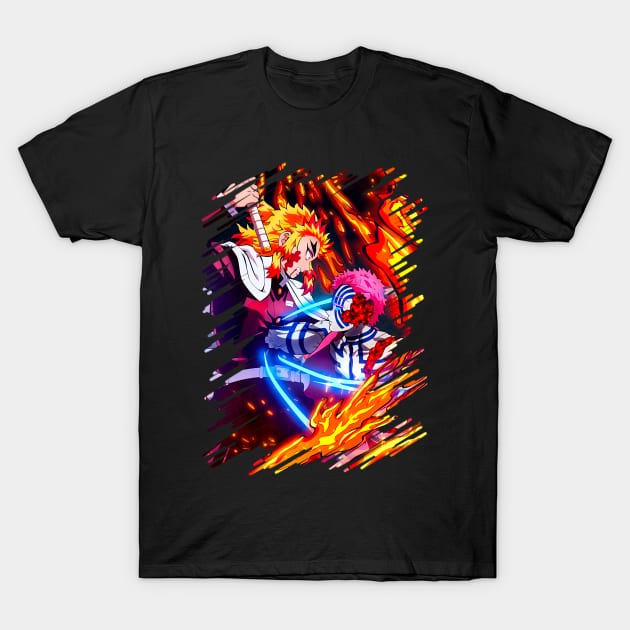 Akaza And Rengoku T-Shirt by EnderZoloto